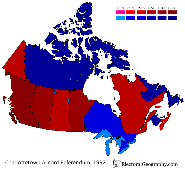 Canada. Charlottetown Accord Referendum 1992 Electoral Geography 2.0
